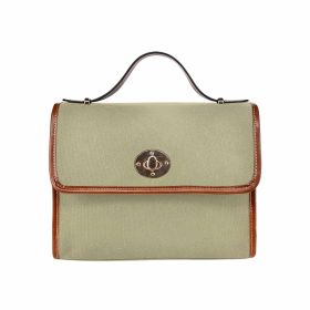 Canvas Bag / Sage Green (brown Strap)