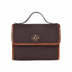 Canvas Handbag - Carafe Brown Bag / Brown Crossbody Strap
