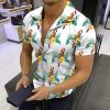 2022 Summer Hot Sale Hawaiian Men's Shirt 3D Digital Printed Parrot Shirt