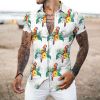 2022 Summer Hot Sale Hawaiian Men's Shirt 3D Digital Printed Parrot Shirt