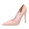 Women's Pumps; Stylish minimalist women's high heels. Stiletto super high heel; shallow pointed toe sexy single shoes; plus-size women's shoes