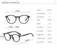 Fashion Round Glasses Frame Women Men Anti Blue Light Leopard Eyewear Optical Spectacle Goggles Eyeglass
