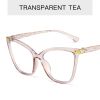 Fashion Cat Eye Glasses Frame Women Men Anti Blue Light Eyewear Optical Spectacle Goggles Oversized Eyeglass