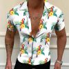 2022 Summer Hot Sale Hawaiian Men's Shirt 3D Digital Printed Parrot Shirt